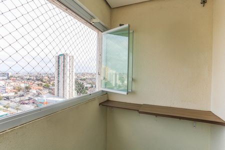 Varanda da sala  de apartamento à venda com 2 quartos, 50m² em Centro, Diadema