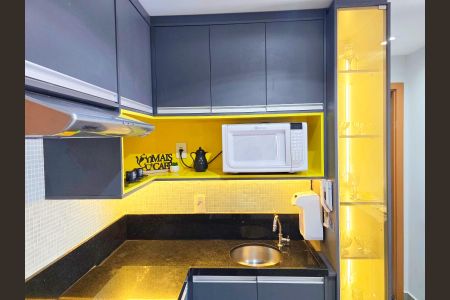 Studio à venda com 37m², 1 quarto e 1 vagaCozinha 