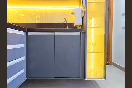 Studio à venda com 37m², 1 quarto e 1 vagaCozinha 