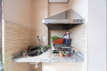 Varanda Gourmet de apartamento à venda com 3 quartos, 78m² em Campestre, Santo André