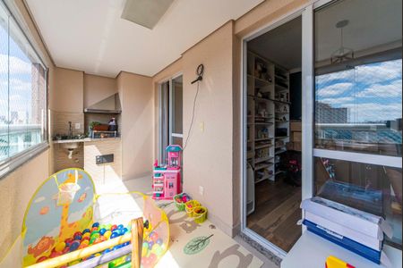 Varanda Gourmet de apartamento à venda com 3 quartos, 78m² em Campestre, Santo André