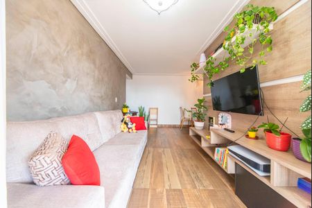 Sala de apartamento à venda com 3 quartos, 78m² em Campestre, Santo André