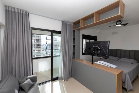 Varanda do Studio de apartamento para alugar com 1 quarto, 46m² em Centro, Campinas