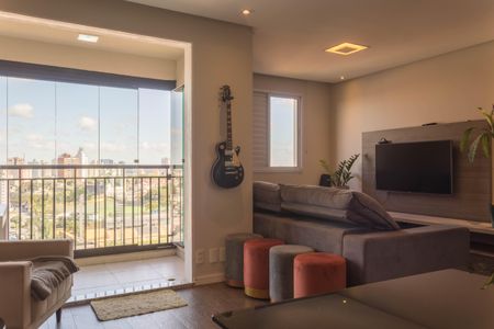 Sala de apartamento à venda com 1 quarto, 55m² em Jardim Olavo Bilac, São Bernardo do Campo