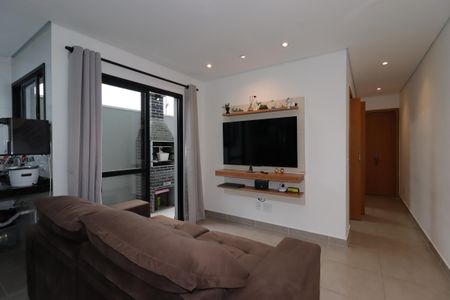 Sala de apartamento à venda com 2 quartos, 69m² em Jardim Ocara, Santo André