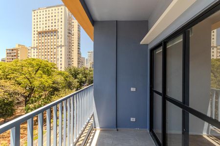 Varanda Studio de kitnet/studio para alugar com 1 quarto, 33m² em República, São Paulo