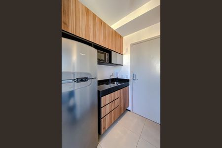 Cozinha de kitnet/studio para alugar com 1 quarto, 16m² em Vila Mariana, São Paulo