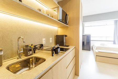 Studio à venda com 25m², 1 quarto e sem vagaCozinha