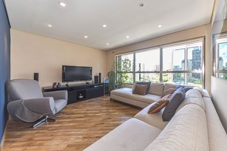 Sala de apartamento à venda com 2 quartos, 70m² em Cidade Monções, São Paulo