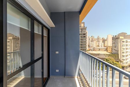 Varanda Studio de kitnet/studio para alugar com 1 quarto, 33m² em República, São Paulo