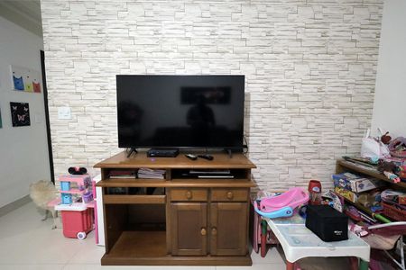 Sala de apartamento à venda com 3 quartos, 100m² em Vila Alzira, Santo André