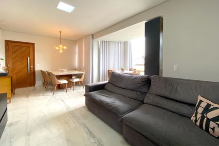 Sala de apartamento à venda com 3 quartos, 96m² em Grajaú, Belo Horizonte