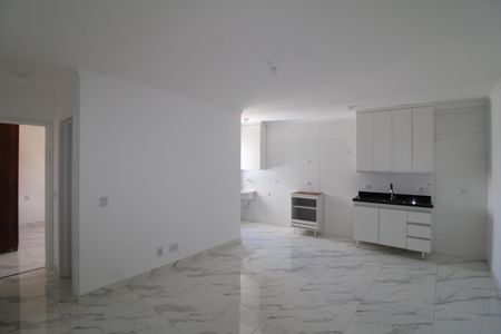 Sala/Cozinha de apartamento à venda com 1 quarto, 38m² em Parque Peruche, São Paulo
