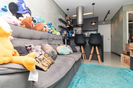 Sala de apartamento à venda com 1 quarto, 47m² em Parque Industrial Tomas Edson, São Paulo