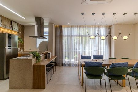 Apartamento para alugar com 30m², 1 quarto e sem vagaÁrea comum - Salão de festas