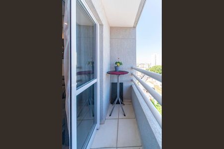 Varanda da Sala de apartamento à venda com 2 quartos, 50m² em Parque Industriario, Santo André
