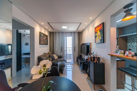 Sala de apartamento à venda com 2 quartos, 50m² em Parque Industriario, Santo André