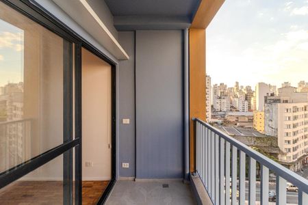 Varanda do Studio de kitnet/studio para alugar com 1 quarto, 33m² em República, São Paulo