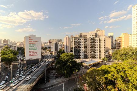 Vista Varanda do Studio de kitnet/studio para alugar com 1 quarto, 27m² em República, São Paulo