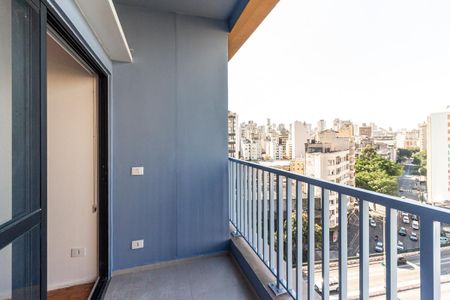 Varanda do Studio de kitnet/studio para alugar com 1 quarto, 33m² em República, São Paulo