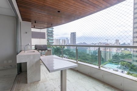 Varanda gourmet de apartamento à venda com 4 quartos, 162m² em Vale do Sereno, Nova Lima