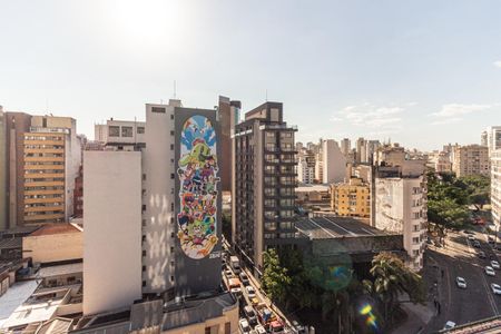 Vista Sala de apartamento para alugar com 1 quarto, 27m² em República, São Paulo