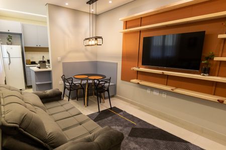 Sala de apartamento à venda com 1 quarto, 34m² em Vila Regente Feijó, São Paulo