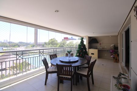 Varanda gourmet de apartamento à venda com 3 quartos, 170m² em Jardim, Santo André