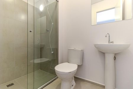 Studio para alugar com 27m², 1 quarto e sem vaga Studio para alugar com 27m², 1 quarto e sem vagaBanheiro