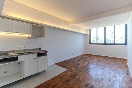 Sala/Cozinha de apartamento para alugar com 1 quarto, 46m² em República, São Paulo