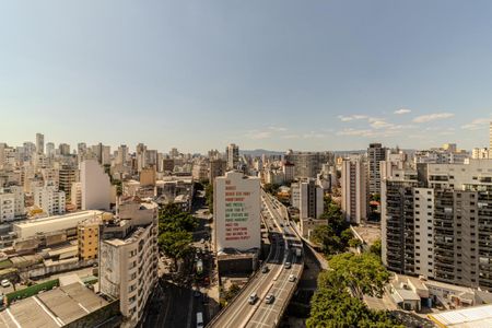 Vista da Varanda de kitnet/studio para alugar com 1 quarto, 33m² em República, São Paulo