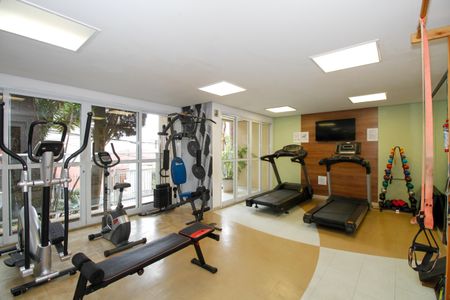 Apartamento para alugar com 50m², 1 quarto e 1 vaga Apartamento para alugar com 50m², 1 quarto e 1 vagaÁrea Comum - Academia