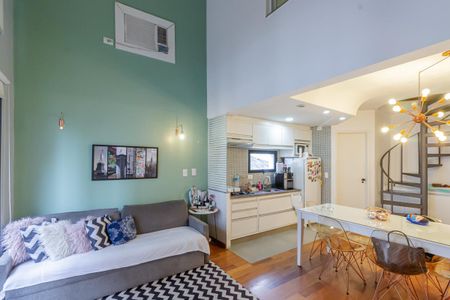 Sala de apartamento à venda com 1 quarto, 52m² em Moema, São Paulo