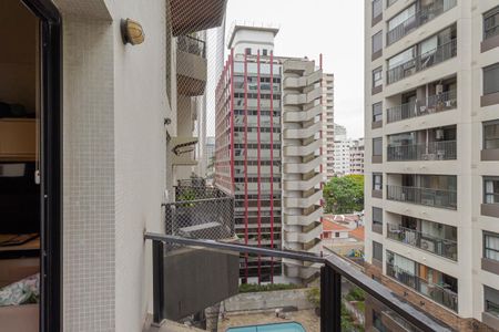 Sacada de apartamento à venda com 1 quarto, 52m² em Moema, São Paulo