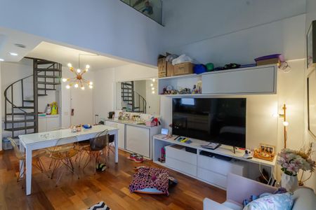 Sala de apartamento à venda com 1 quarto, 52m² em Moema, São Paulo