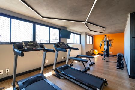 Apartamento para alugar com 40m², 2 quartos e 1 vaga Apartamento para alugar com 40m², 2 quartos e 1 vagaÁrea comum - Academia