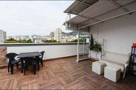 Varanda Sala de apartamento à venda com 3 quartos, 122m² em Tijuca, Rio de Janeiro