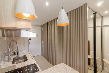 Cozinha de kitnet/studio à venda com 0 quarto, 29m² em Indianópolis, São Paulo