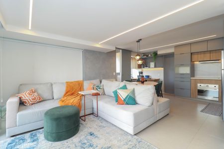 Sala/Cozinha de apartamento à venda com 1 quarto, 90m² em Jardim Paulista, São Paulo