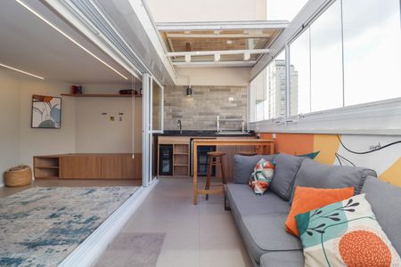 Varanda de apartamento à venda com 1 quarto, 90m² em Jardim Paulista, São Paulo