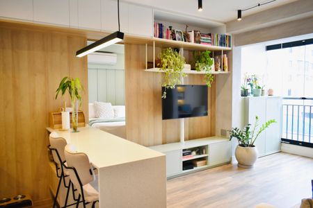 Sala de apartamento à venda com 1 quarto, 35m² em Mirandópolis, São Paulo
