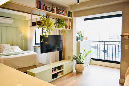 Sala de apartamento à venda com 1 quarto, 35m² em Mirandópolis, São Paulo