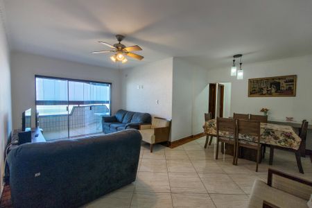 Sala de apartamento para alugar com 3 quartos, 120m² em Vila Caiçara, Praia Grande