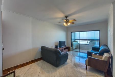 Sala de apartamento para alugar com 3 quartos, 120m² em Vila Caiçara, Praia Grande
