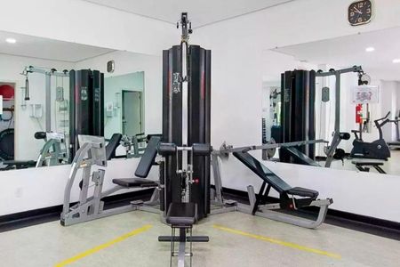 Apartamento para alugar com 44m², 1 quarto e 1 vaga Apartamento para alugar com 44m², 1 quarto e 1 vagaÁrea comum - Academia