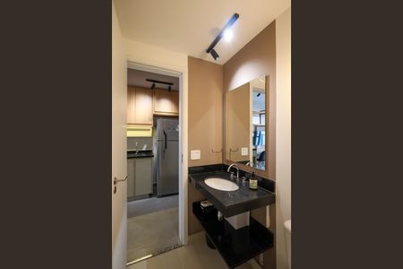 Studio para alugar com 27m², 1 quarto e sem vaga Studio para alugar com 27m², 1 quarto e sem vagaBanheiro Social