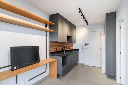 Sala de apartamento para alugar com 1 quarto, 27m² em Campo Belo, São Paulo