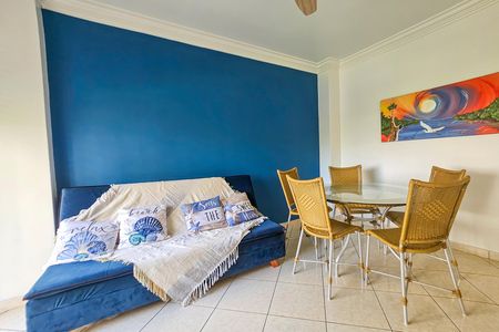 Sala de apartamento para alugar com 1 quarto, 57m² em Centro, Guarujá