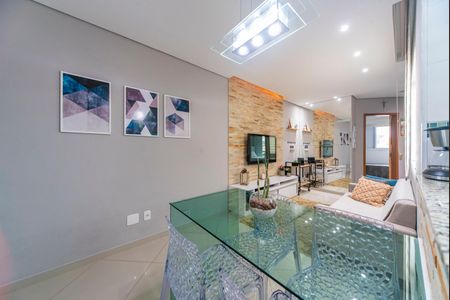 Sala de apartamento à venda com 2 quartos, 90m² em Vila Linda, Santo André