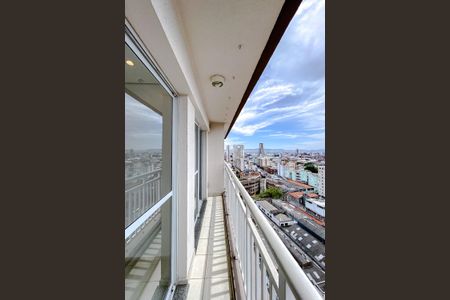 Varanda da Sala de apartamento à venda com 1 quarto, 32m² em Brás, São Paulo